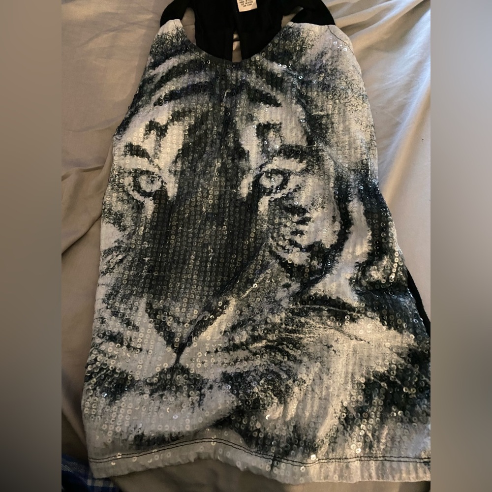 Tiger Sequin Racerback Tank
